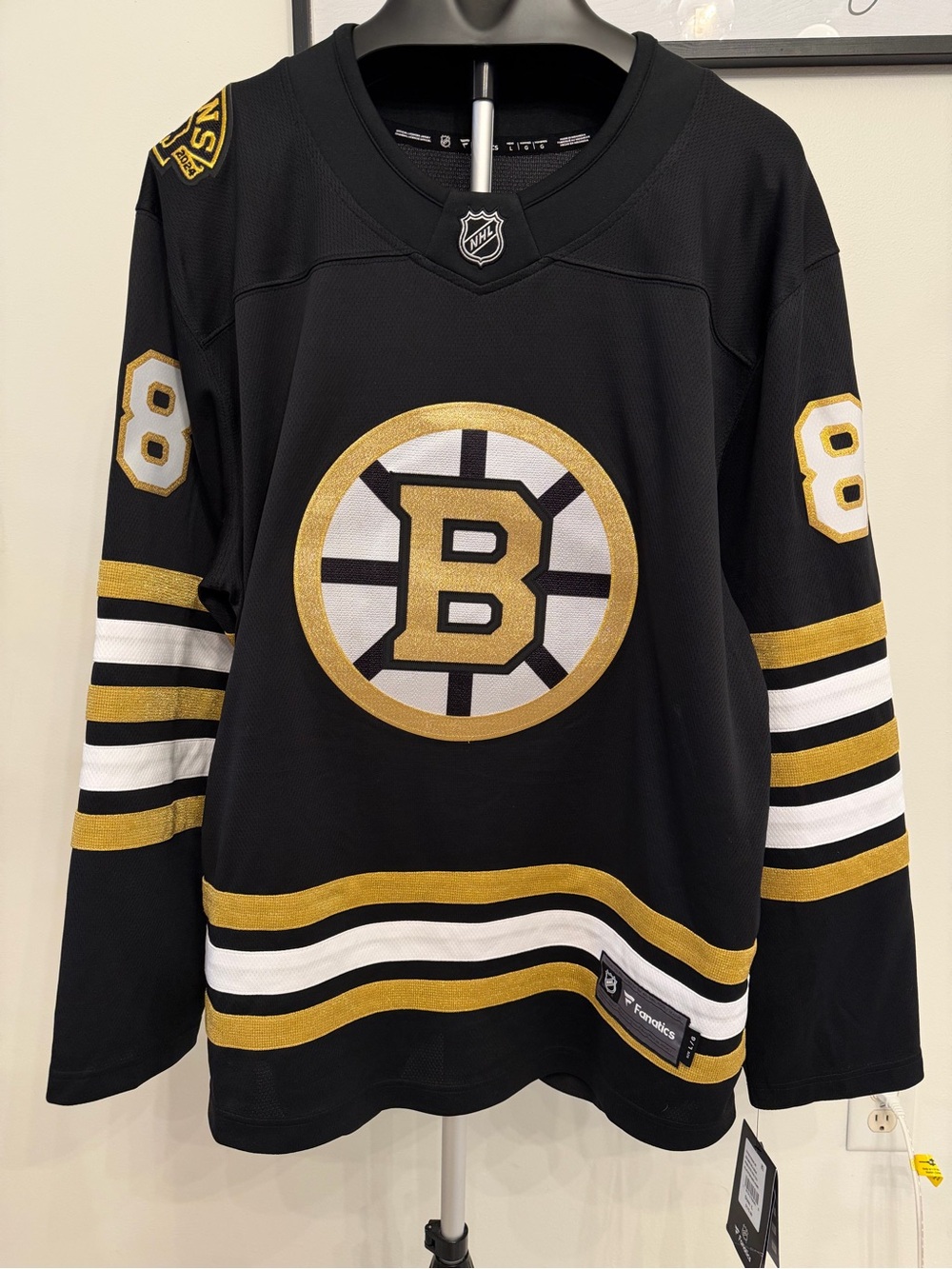 Fanatics Boston Bruins David Pastrnak #88 NHL Home Jersey Black Size L